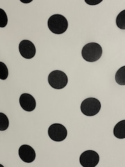 Girl In Mind Heidi Spot Print Shiffon Ruched Midi Dress - Image 6 of 6