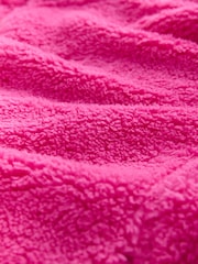 Pink - Fleece-Top aus Teddyfell mit kurzem Reißverschluss - Bild 2 von 3