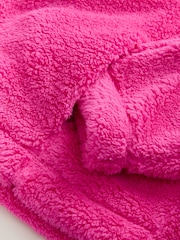 Pink - Fleece-Top aus Teddyfell mit kurzem Reißverschluss - Bild 3 von 3