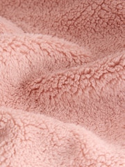 Pink - Fleece-Top aus Teddyfell mit kurzem Reißverschluss - Bild 2 von 3