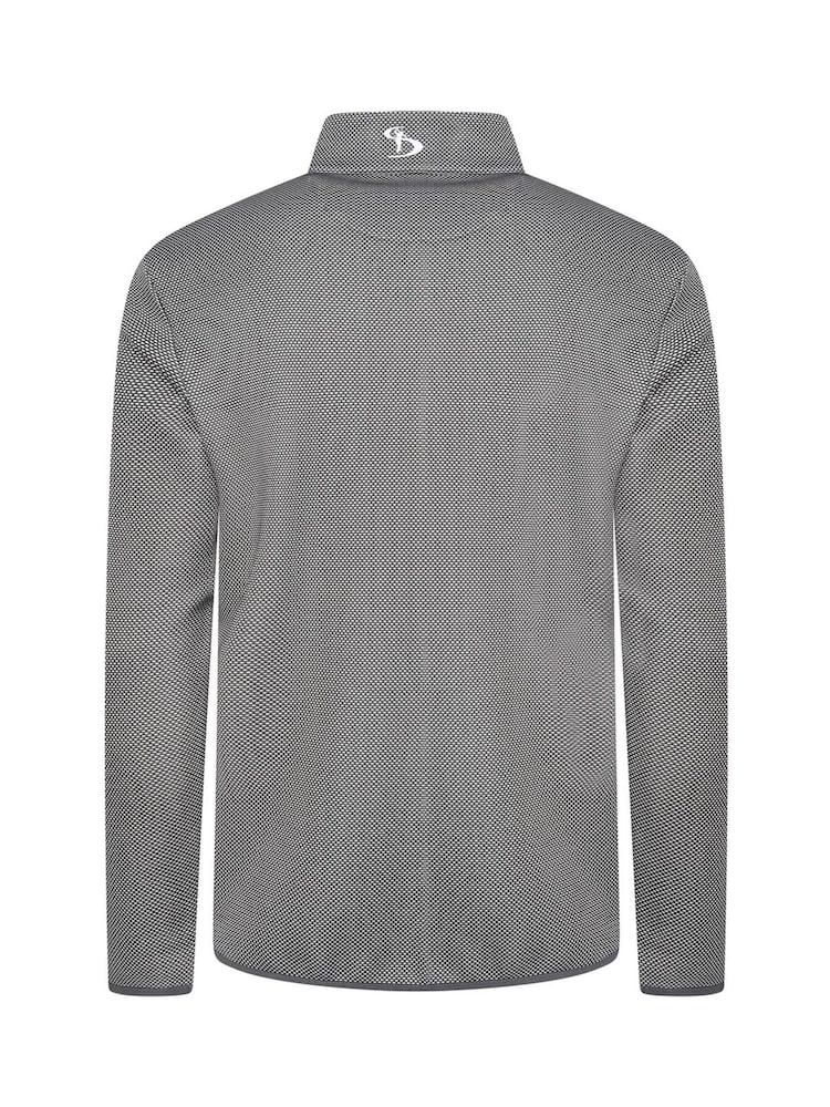 Stromberg Mens Grey Meltham Half Zip Golf Mid Layer Sweat Top - Image 2 of 4