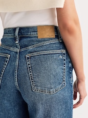 Rag & Bone Lee Blue Sofie Full Length High Rise Cuff Wide Leg Jeans - Image 7 of 7