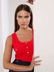 Star by Julien MacDonald Red Ribbed Vest - Image 3 of 6