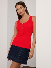 Star by Julien MacDonald Red Ribbed Vest - Image 5 of 6