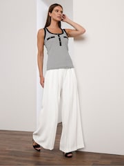 Star by Julien MacDonald Black Ribbed Vest - Image 2 of 6
