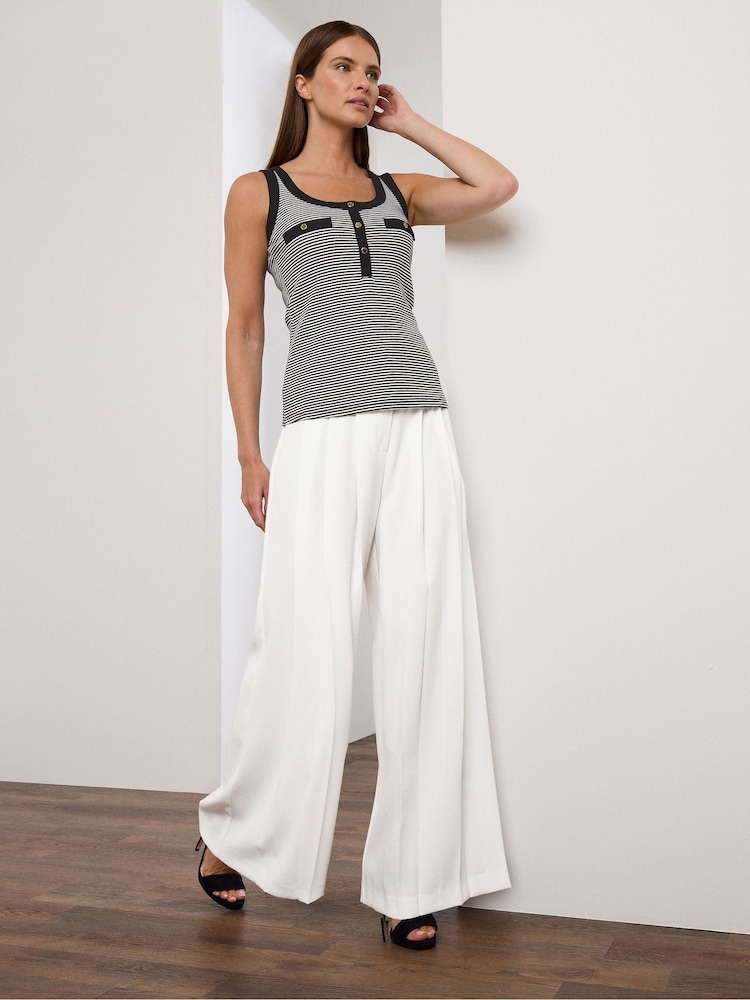 Star by Julien MacDonald Black Ribbed Vest - Image 2 of 6