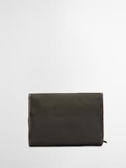 Barbour® Green Wax Hanging Washbag - Image 2 of 8