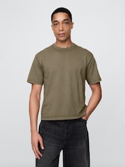 Gap Green Heavyweight Cropped T-Shirt - Image 1 of 5