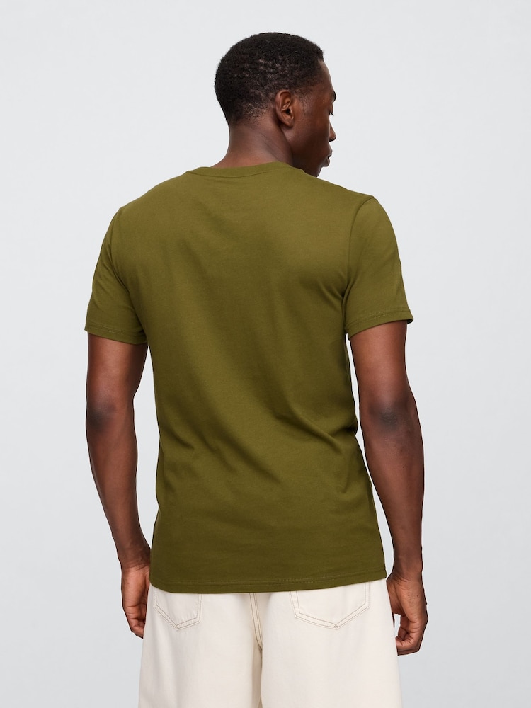 Gap Green Pocket T-Shirt - Image 2 of 5 Gap Green Pocket T-Shirt - Image 2 of 5