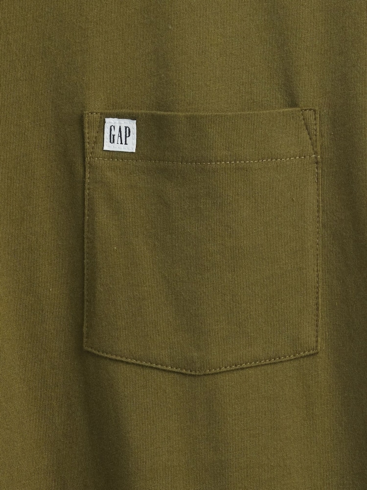 Gap Green Pocket T-Shirt - Image 5 of 5