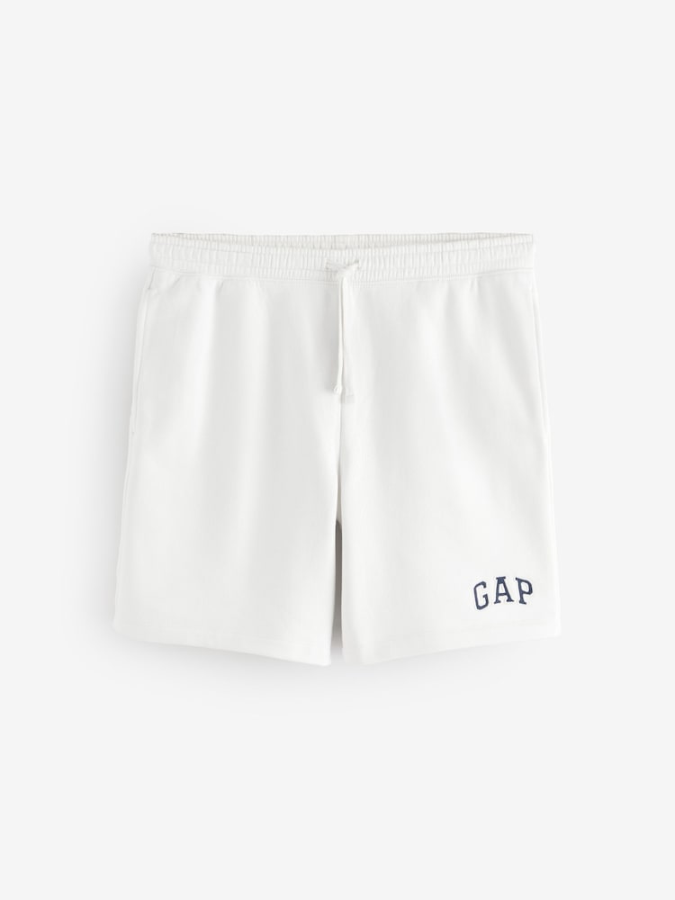 Gap White Pull On Logo Jogger Shorts - Image 1 of 5