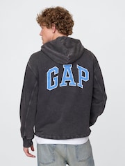Sprana črna - Kapucar z logotipom Gap - Slika 2 iz 5