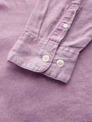 Gap Purple 100% Linen Classic Shirt - Image 5 of 5
