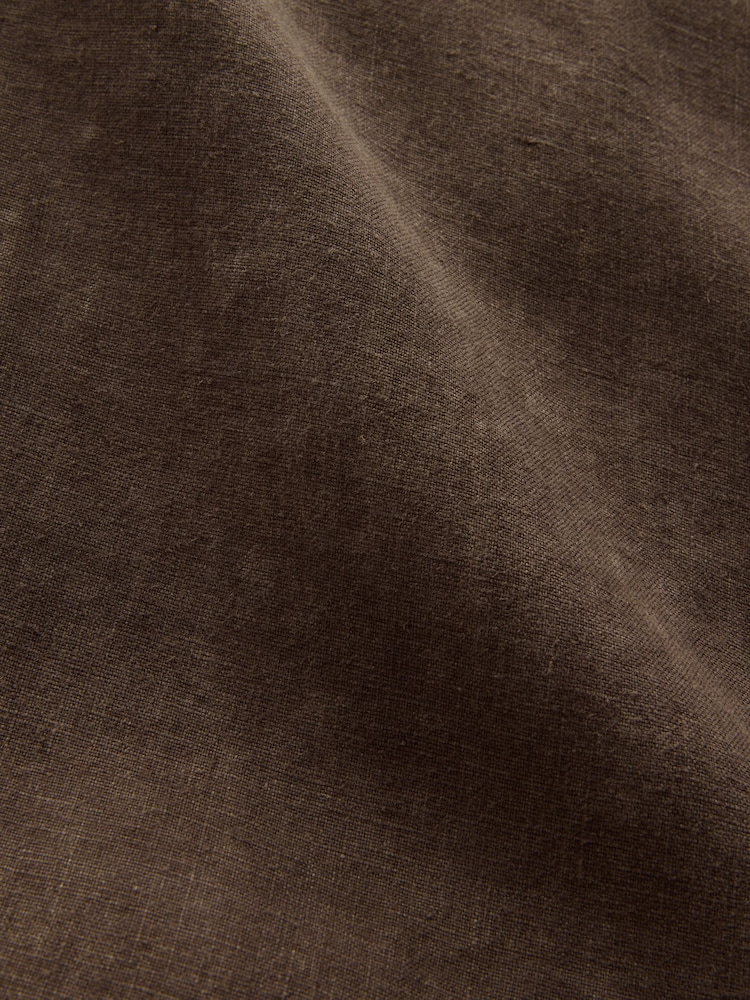 Gap Brown 100% Linen Classic Shirt - Image 5 of 5