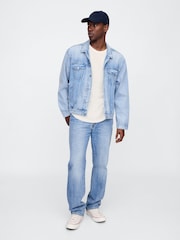 Gap White Slub Curved Hem Short Sleeve T-Shirt - Image 3 of 4