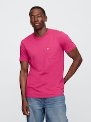 Gap Pink Pocket T-Shirt - Image 1 of 5