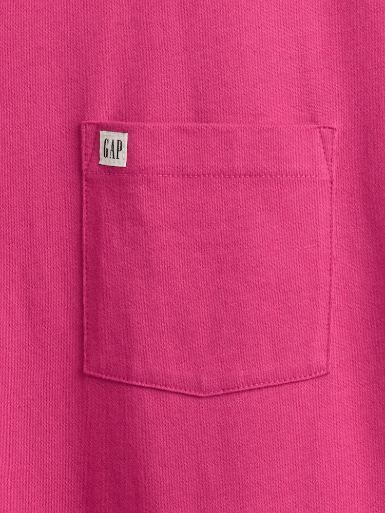 Gap Pink Pocket T-Shirt - Image 5 of 5 Gap Pink Pocket T-Shirt - Image 5 of 5