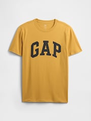 Gap Yellow Everyday Soft Logo T-Shirt - Image 4 of 5