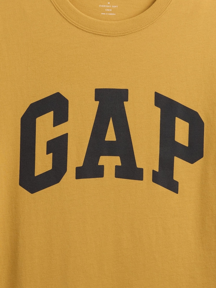 Gap Yellow Everyday Soft Logo T-Shirt - Image 5 of 5