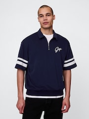Gap Blue VintageSoft Quarter Zip Pullover - Image 1 of 5