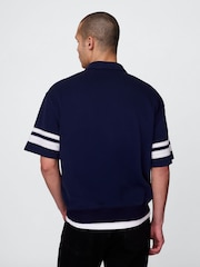 Gap Blue VintageSoft Quarter Zip Pullover - Image 2 of 5