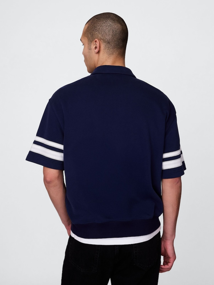 Gap Blue VintageSoft Quarter Zip Pullover - Image 2 of 5