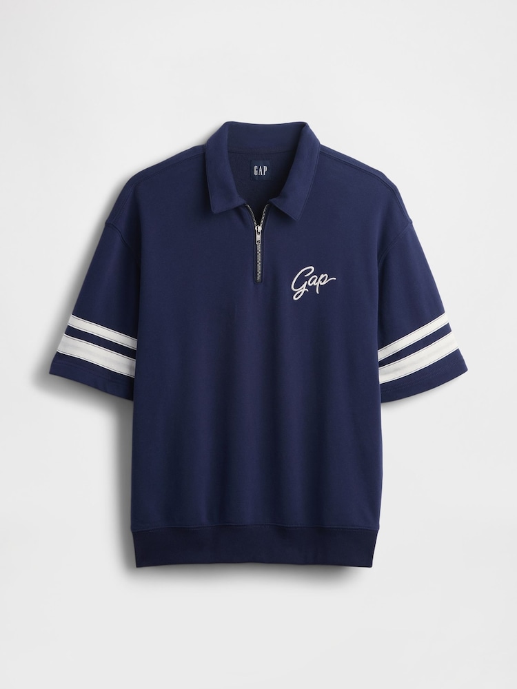 Gap Blue VintageSoft Quarter Zip Pullover - Image 5 of 5