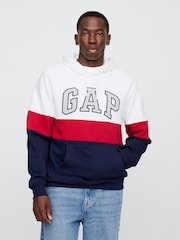 Gap White Vintage Logo Hoodie - Image 1 of 4