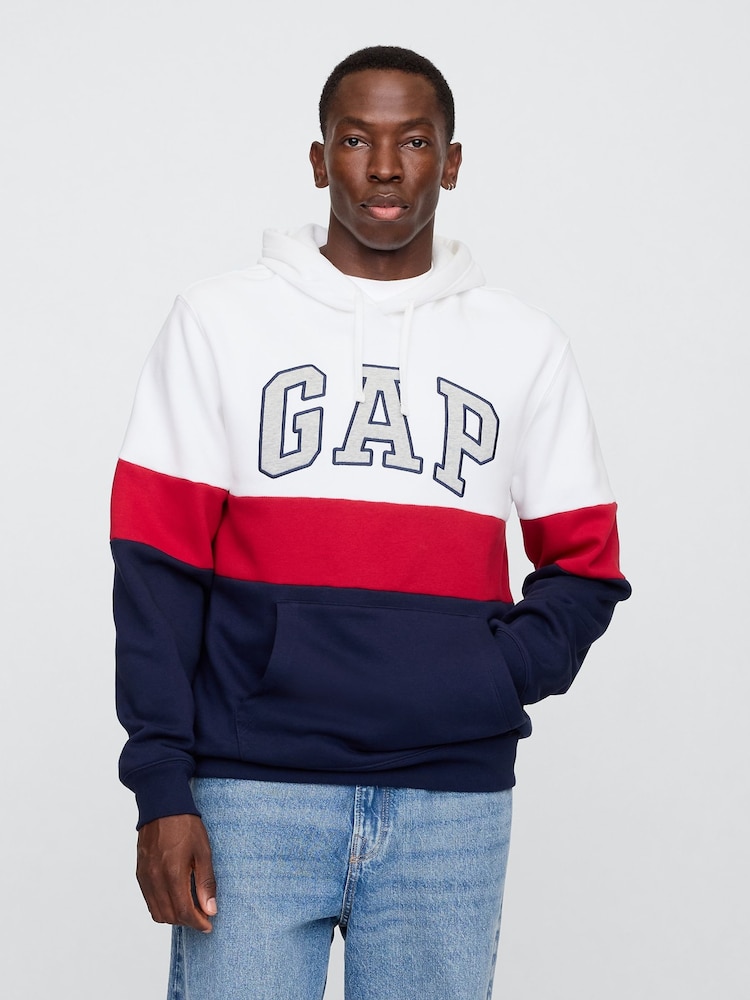 Gap White Vintage Logo Hoodie - Image 1 of 4