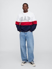 Gap White Vintage Logo Hoodie - Image 3 of 4