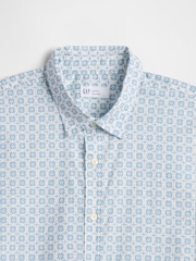 Gap Blue Stretch Poplin Shirt in Standard Fit - Image 5 of 5