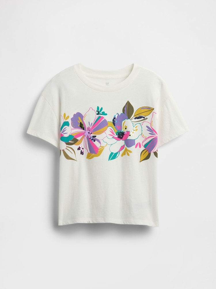 Белые с цветочным узором - Gap Graphic Short Sleeve T-Shirt (4-13yrs) - Изображение 1 из 5 Белые с цветочным узором - Gap Graphic Short Sleeve T-Shirt (4-13yrs) - Изображение 1 из 5