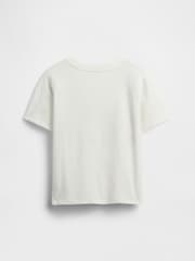 Белые с цветочным узором - Gap Graphic Short Sleeve T-Shirt (4-13yrs) - Изображение 2 из 5