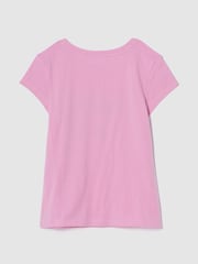 Розовый Paris - Gap Graphic Short Sleeve T-Shirt (4-13yrs) - Изображение 2 из 2