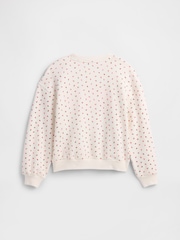 Crema con fresas/cuadros - Sudadera con forro polar y logotipo de Gap (4-13 años) - Imagen 2 de 2