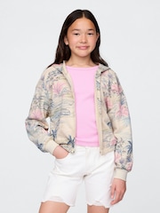 Gap Relaxed Cropped Zip Hoodie (4-13yrs) - Imagen 1 de 5