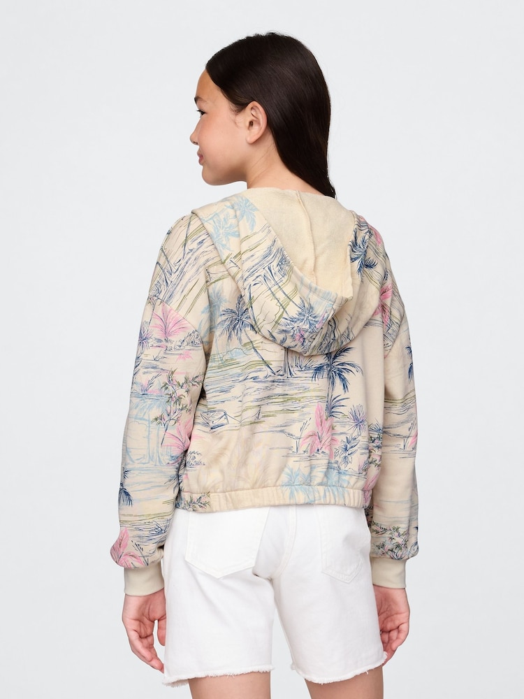 Gap Relaxed Cropped Zip Hoodie (4-13yrs) - Imagen 2 de 5