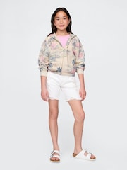Gap Relaxed Cropped Zip Hoodie (4-13yrs) - Imagen 3 de 5