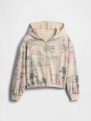 Gap Relaxed Cropped Zip Hoodie (4-13yrs) - Imagen 4 de 5