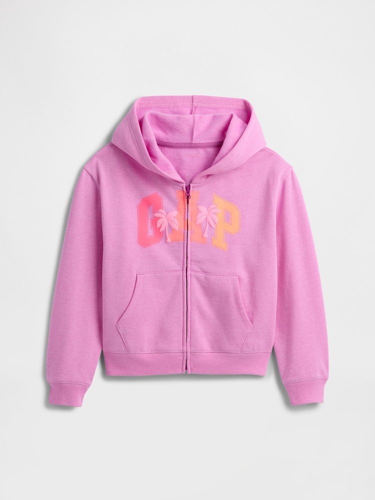 Gap Purple Zip Up Logo Hoodie (4-13yrs) - Image 1 of 3