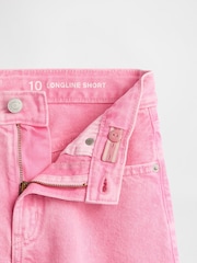 Gap Pink Mid Waisted Longline Denim Shorts (5-13yrs) - Image 5 of 5