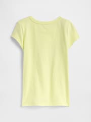 Gap Yellow Butterfly Graphic Short Sleeve Crew Neck T-Shirt (4-13yrs) - Image 1 of 1