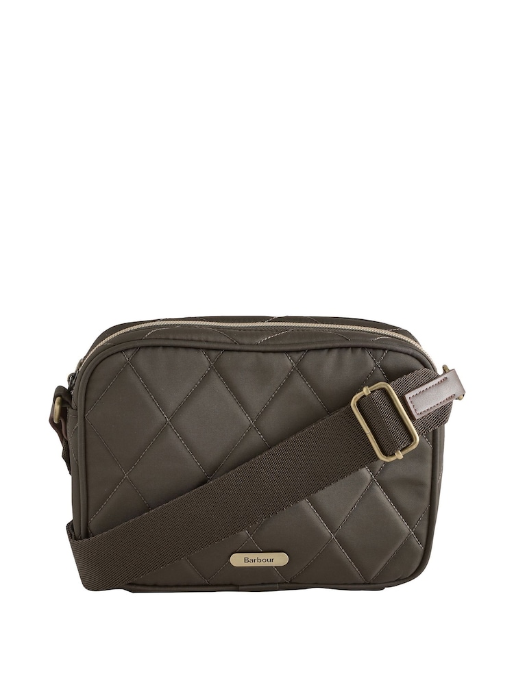 Barbour® Green Quilted Crossbody Bag - Image 1 of 1 Barbour® Green Quilted Crossbody Bag - Image 1 of 1