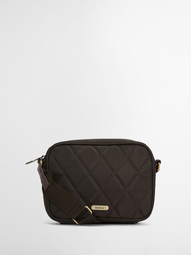 Barbour® Green Quilted Crossbody Bag - Image 2 of 7 Barbour® Green Quilted Crossbody Bag - Image 2 of 7