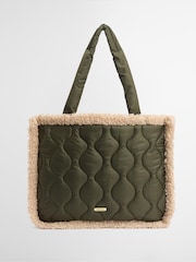 Barbour® Green Marnie Quilt Tote Bag - Image 1 of 8