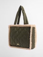 Barbour® Green Marnie Quilt Tote Bag - Image 3 of 8