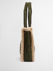 Barbour® Green Marnie Quilt Tote Bag - Image 4 of 8