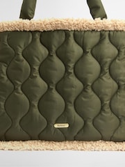 Barbour® Green Marnie Quilt Tote Bag - Image 5 of 8