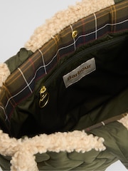 Barbour® Green Marnie Quilt Tote Bag - Image 6 of 8