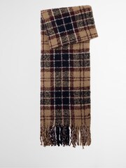 Barbour® Beige Saltburn Pom Beanie Hat & Scarf Gift Box Set - Image 5 of 7